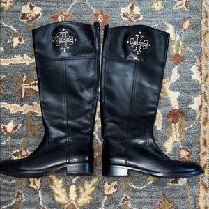 Tory Burch Black Leather Riding boots. Beautiful Tory Boots.